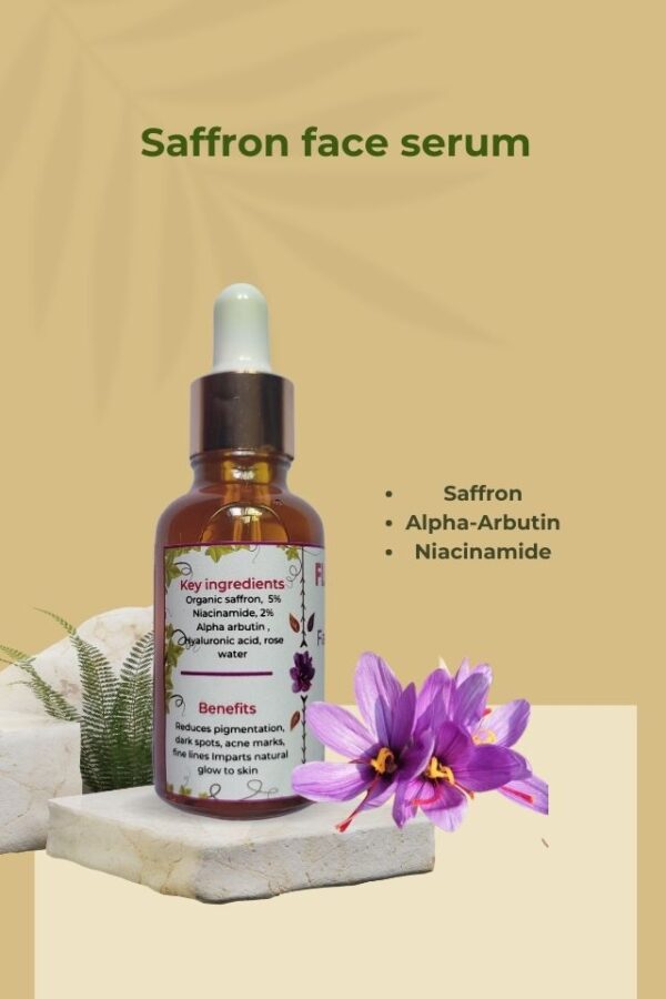 Saffron alpha arbutin serum niacinamide