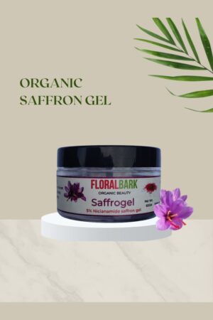 Saffron gel with niacinamide and hyaluronic acid